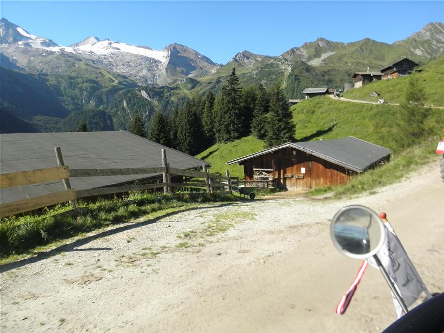 Blick zum Gletscher 16 Km zum Ziel