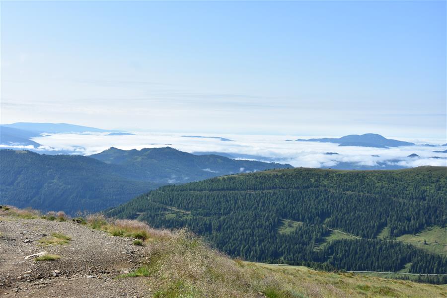 Unten im Tal ein Nebelmeer